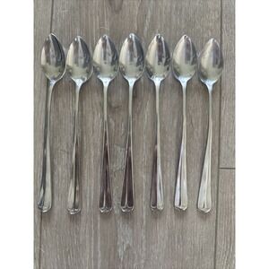 7 PCs Supreme by Towle ASHLEY Iced Tea Spoons 7 3/8 in Stainless Korea 18/8